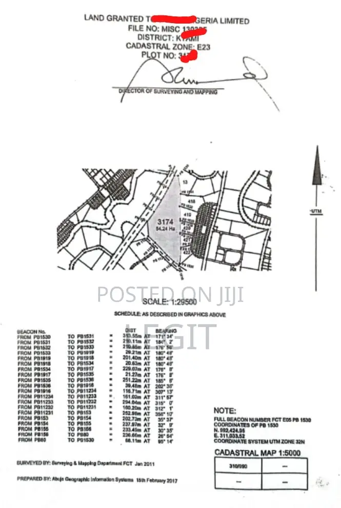 54 Hectares C Of O Kyami Mixed Use. 10 Billion in Central Business District