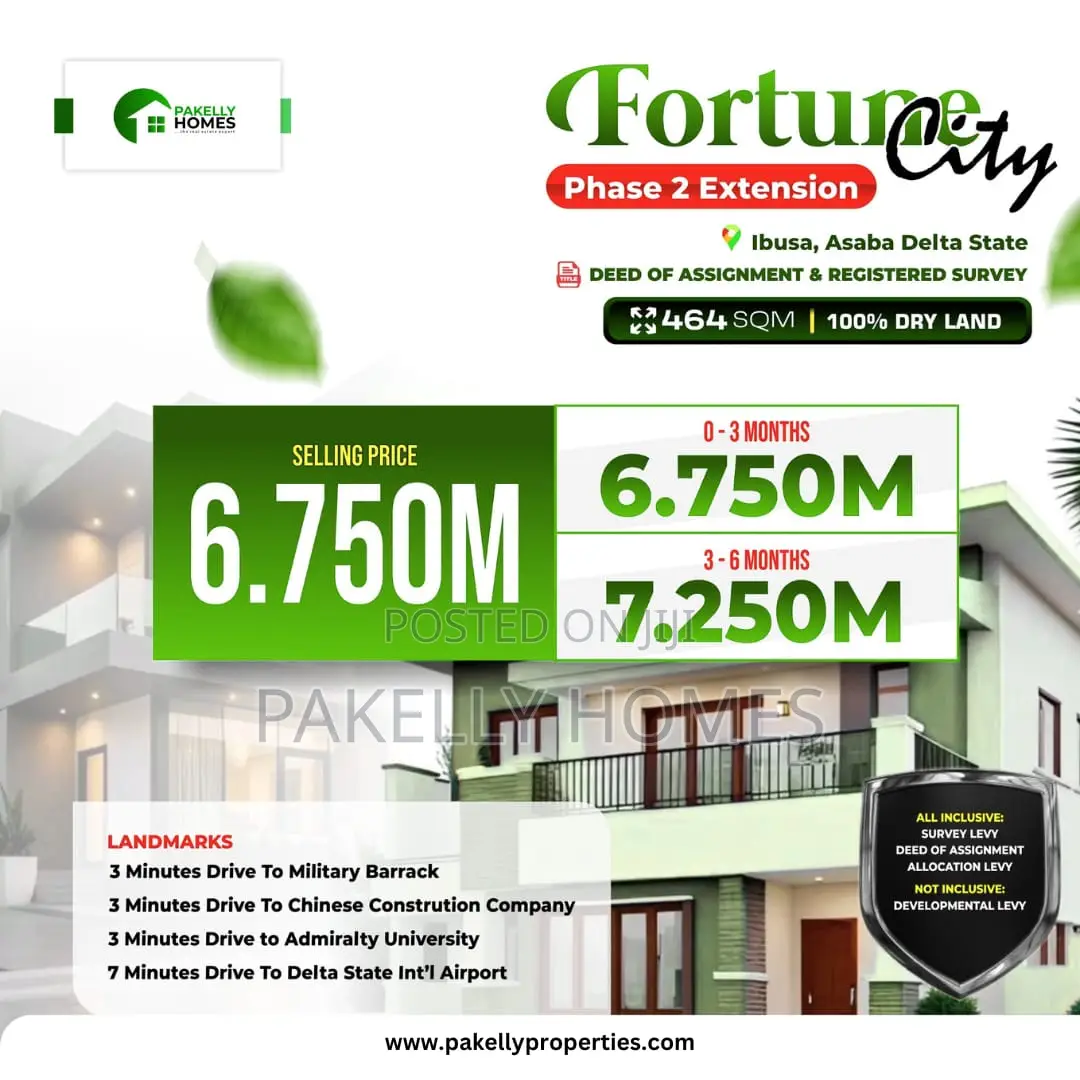 Fortune City Estate Phase 2 Extension in Aniocha North