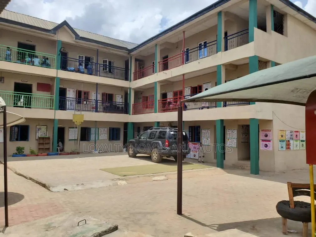 A Two Wings Storey Building, L-Shaped Ground Floor-5 Big Classrooms in Ayobo
