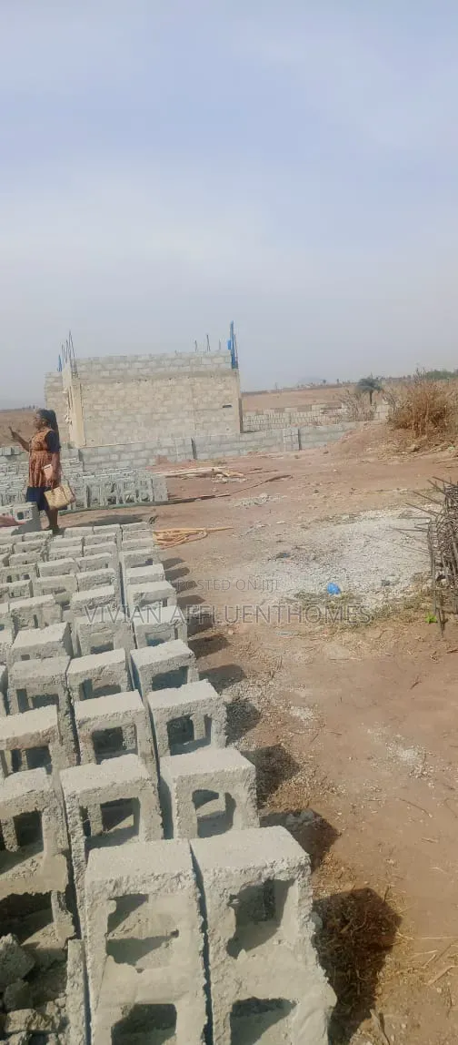 350sqm of Estate Plot: 3 Bedrm Semi-Detached Duplex+Bq -Fcda Approved in Idu Industrial