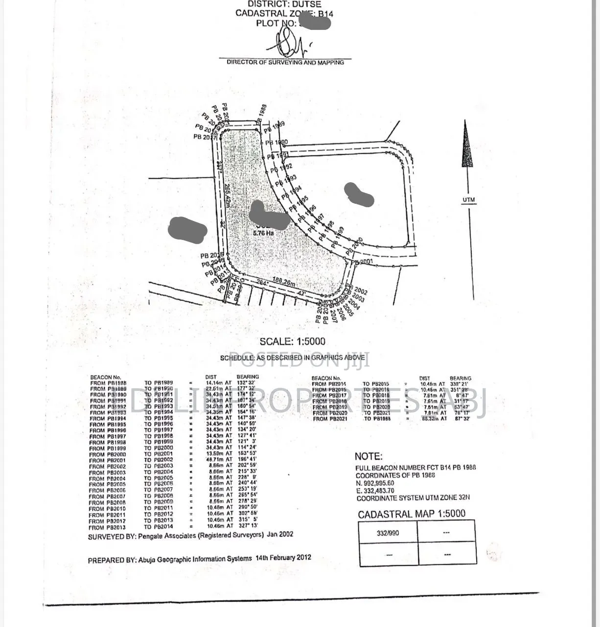 5.76 Hectares of Land for Sale at Apo Lokogoma Expressway FCT Abuja in Apo Resettlement