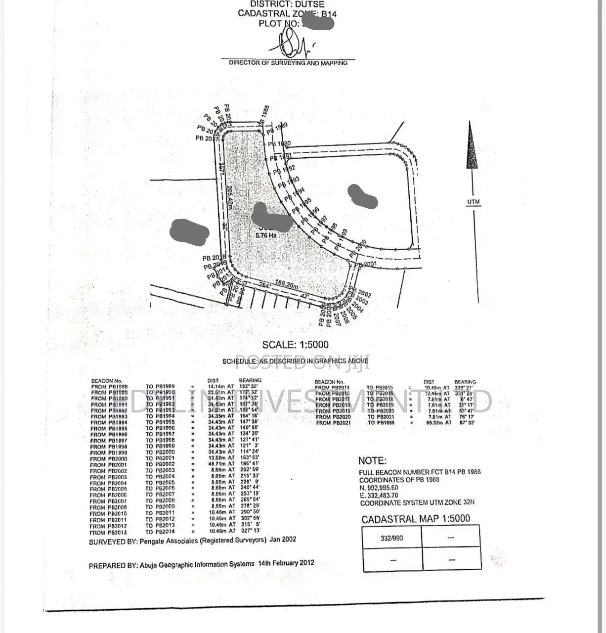 5.76 Hectares of Land for Sale at Apo Lokogoma Expressway FCT Abuja in Apo Resettlement