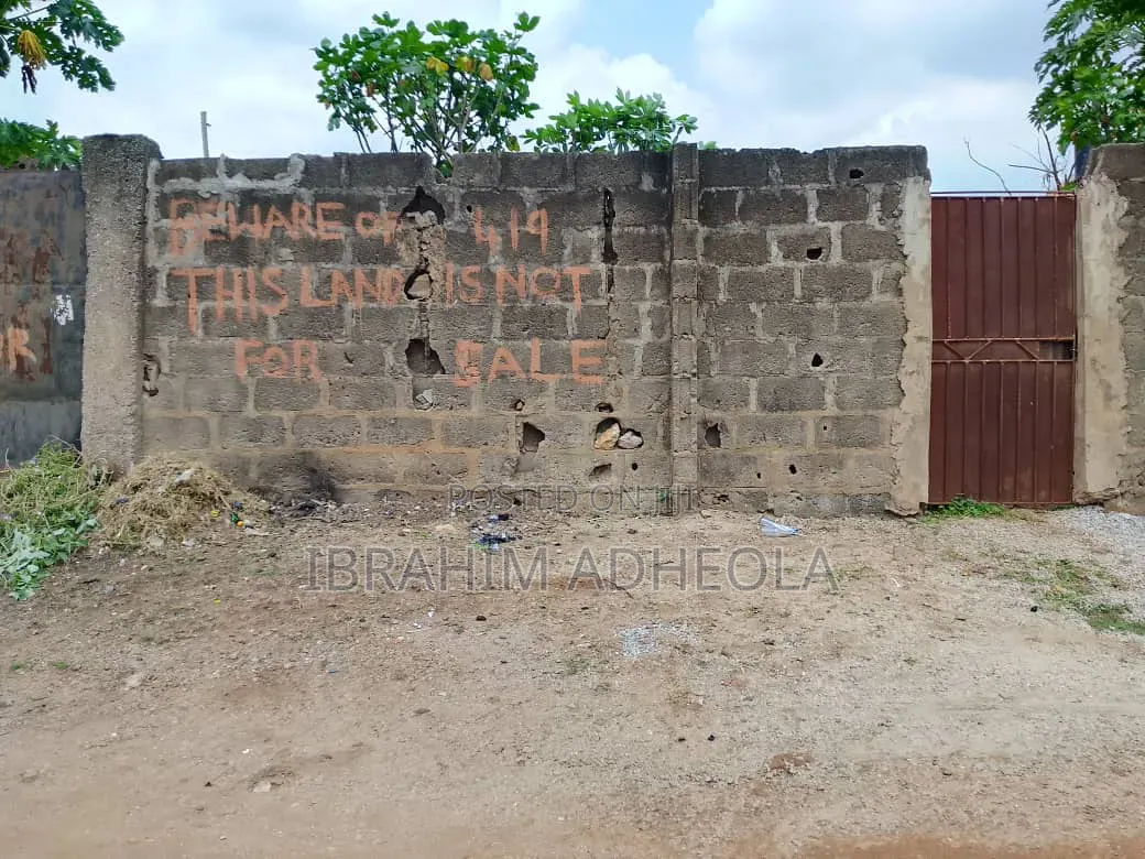Fenced and Gated Land 50 by 80 in Egbeda