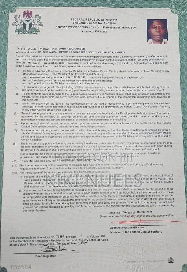2 Premium Guzape Ii Plots for Sale Fcda C of O in Guzape District