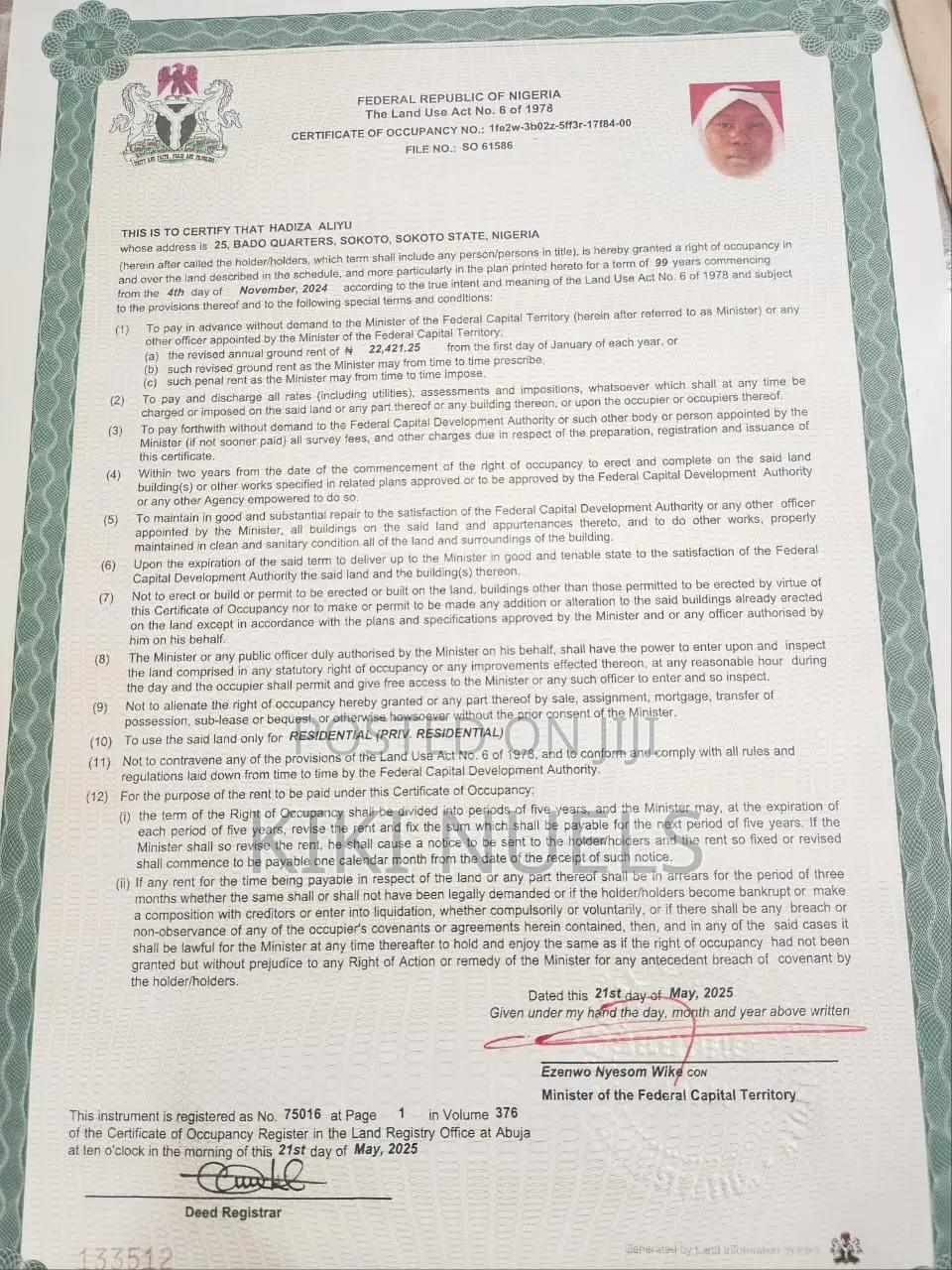 2 Premium Guzape Ii Plots for Sale Fcda C of O in Guzape District
