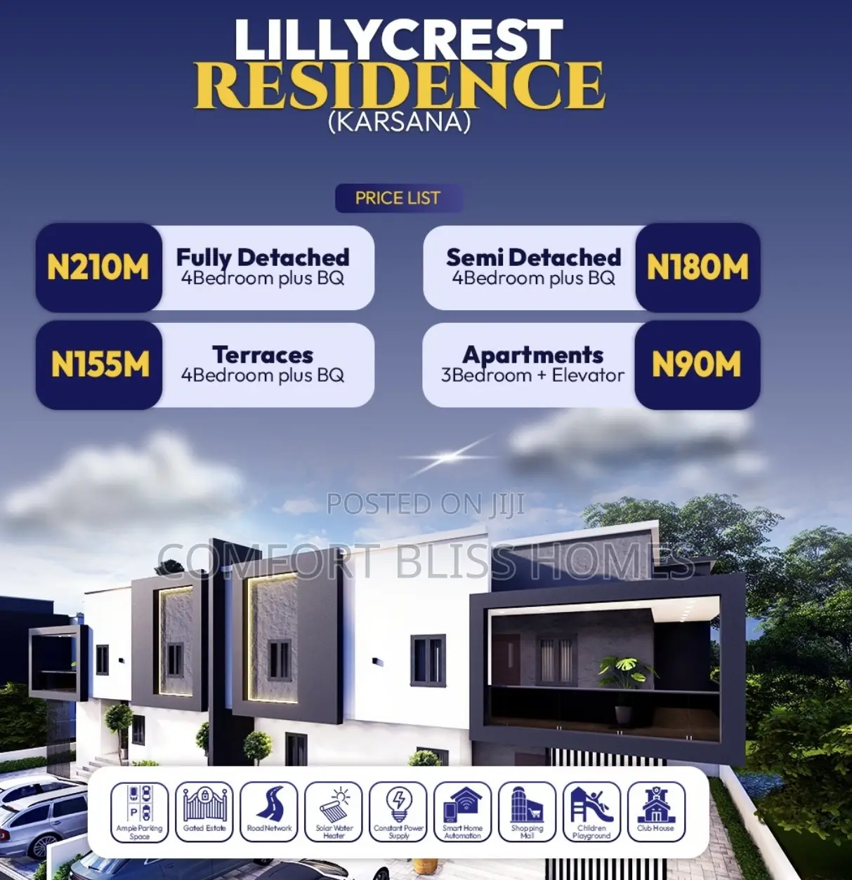 4bdrm Apartment in Lillycrest Karsana for sale in Karsana