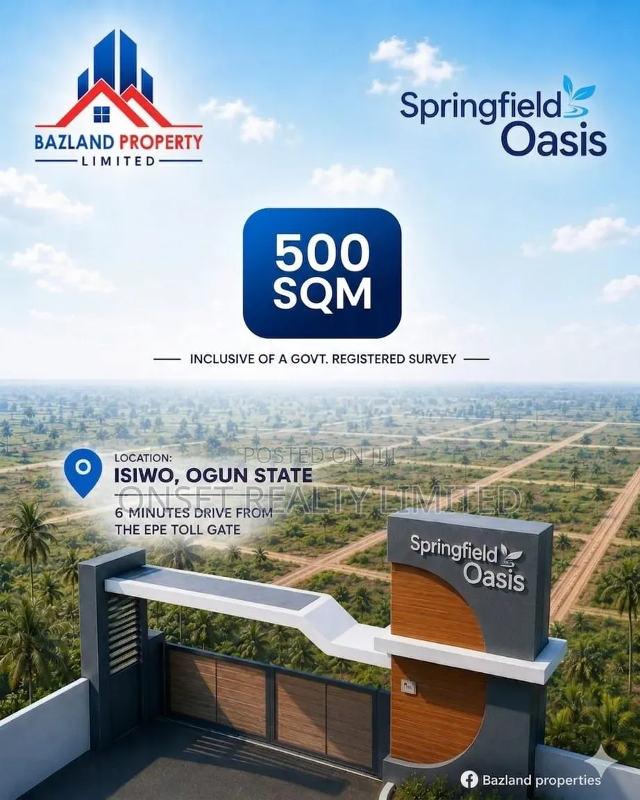 Land In Springfield Oasis Estate in Odogbolu