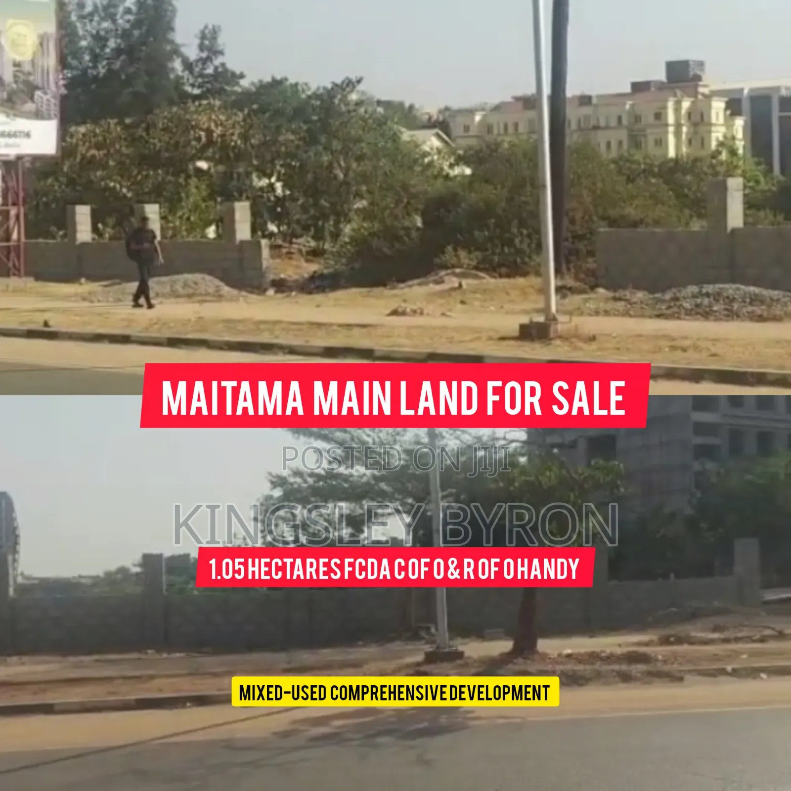 Fast Sale Maitama Main 1.05hectares Fcda C of O R of O in Maitama