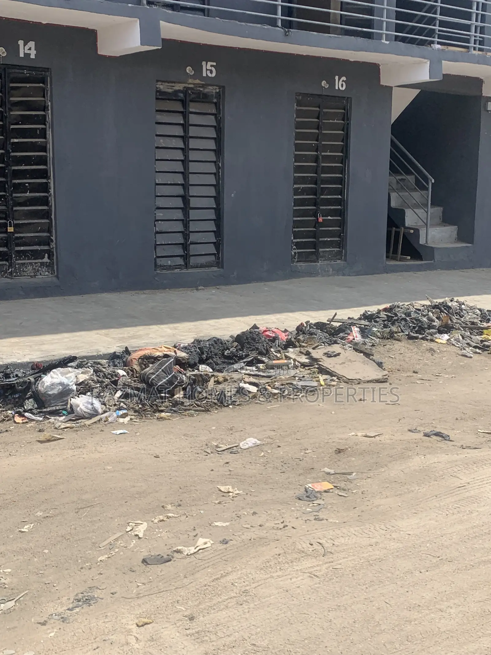 A Newly Built Shop Facing the Road in Ijesha