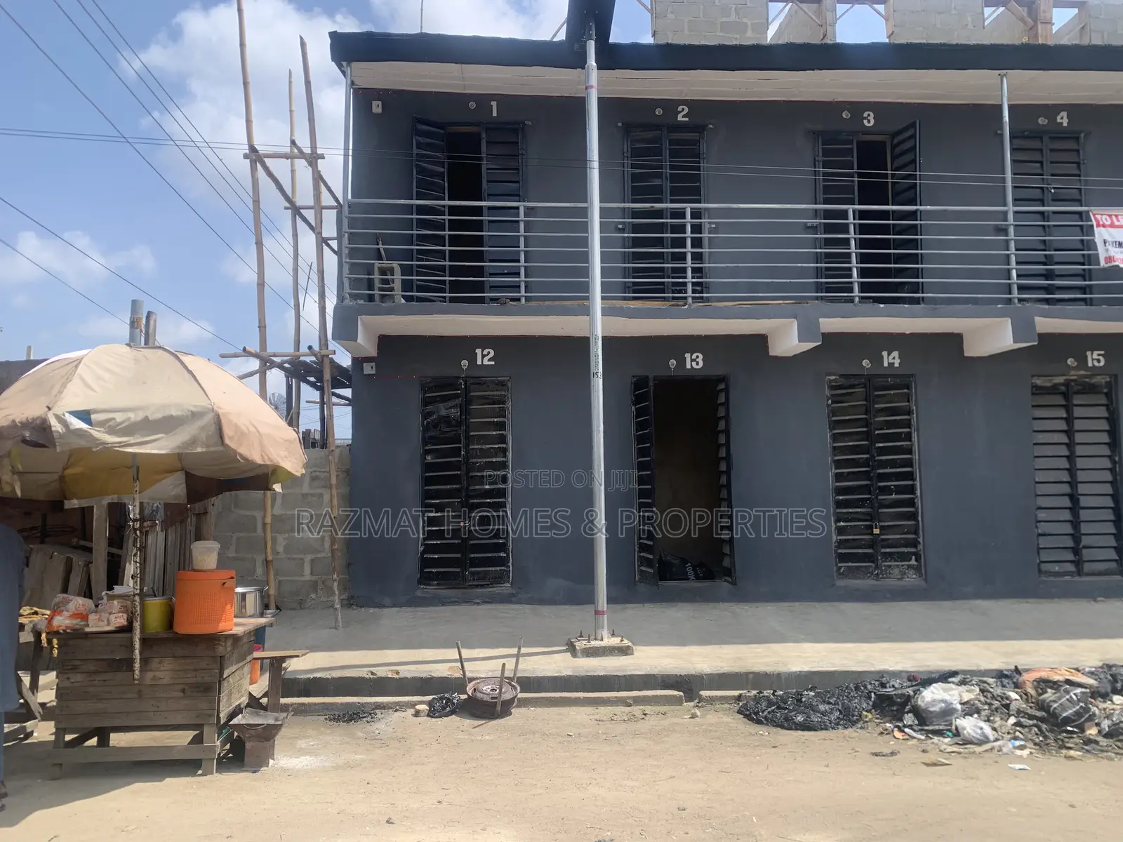 A Newly Built Shop Facing the Road in Ijesha