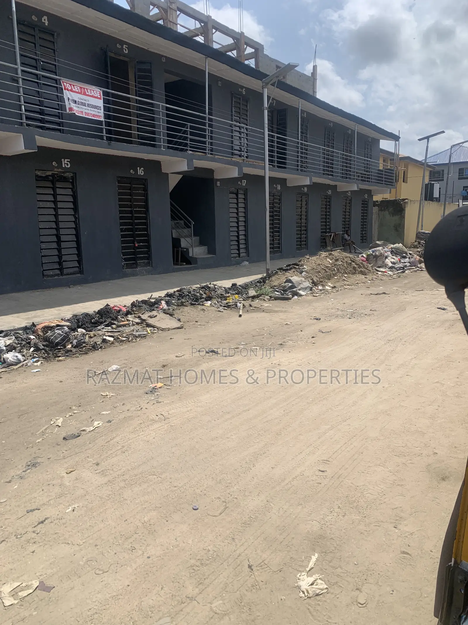 A Newly Built Shop Facing the Road in Ijesha