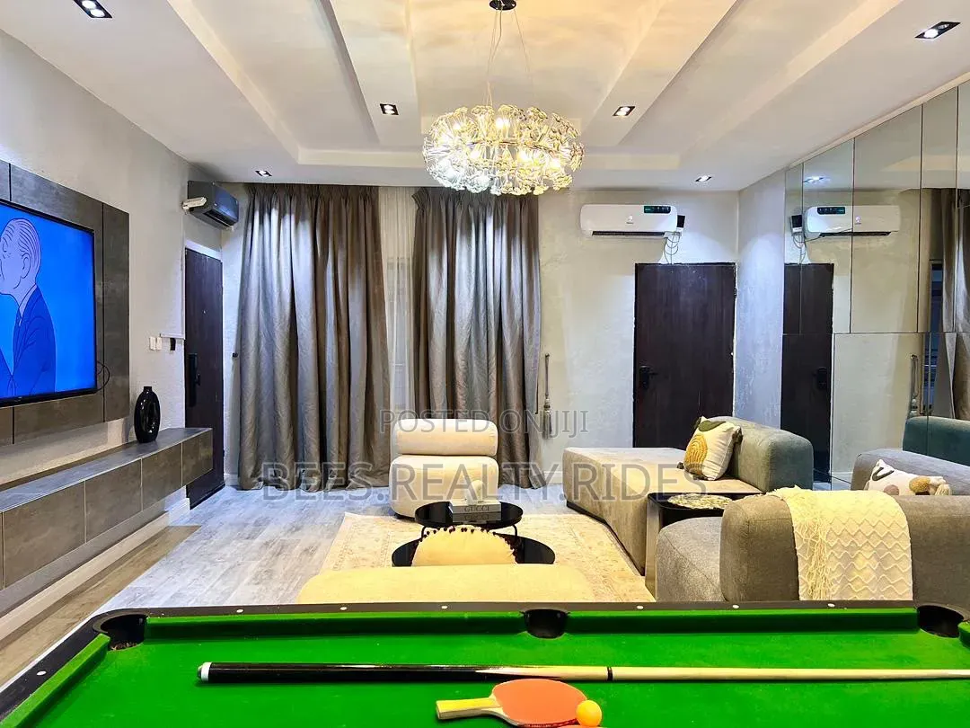 Newly Furnished 3 Bedroom With a Clean Pool, Snooker Tennis Table in Lekki Phase 1