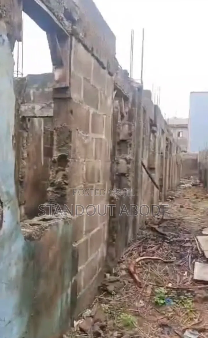Half Plot of Land With Demolishable Building Facing Ekoro Road in Abule Egba