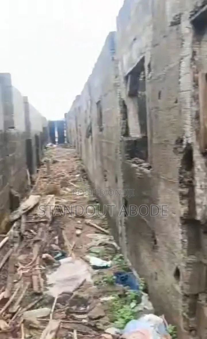 Half Plot of Land With Demolishable Building Facing Ekoro Road in Abule Egba