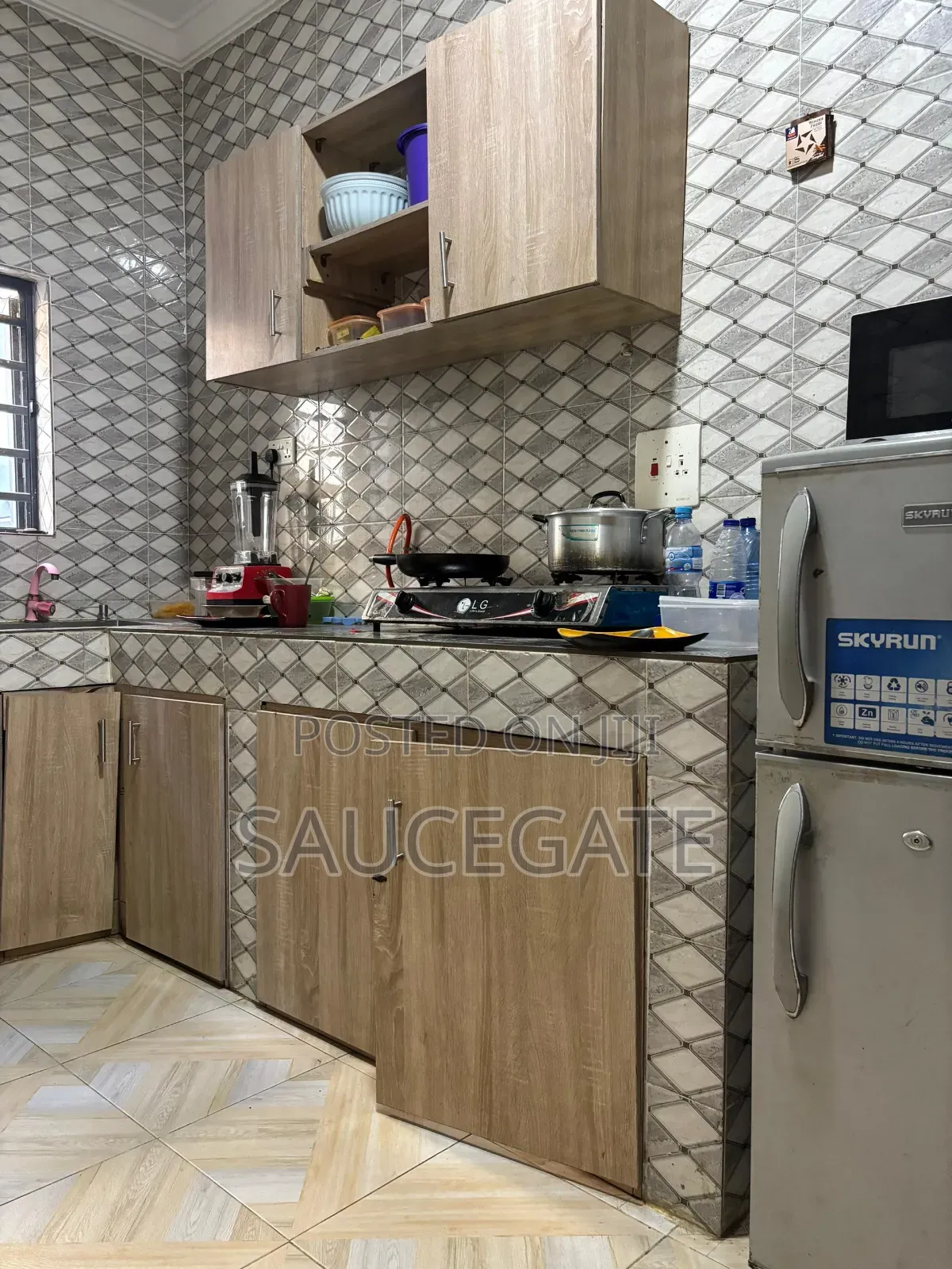 Furnished Mini Flat in Hossan Estate Ago for rent in Ago Palace