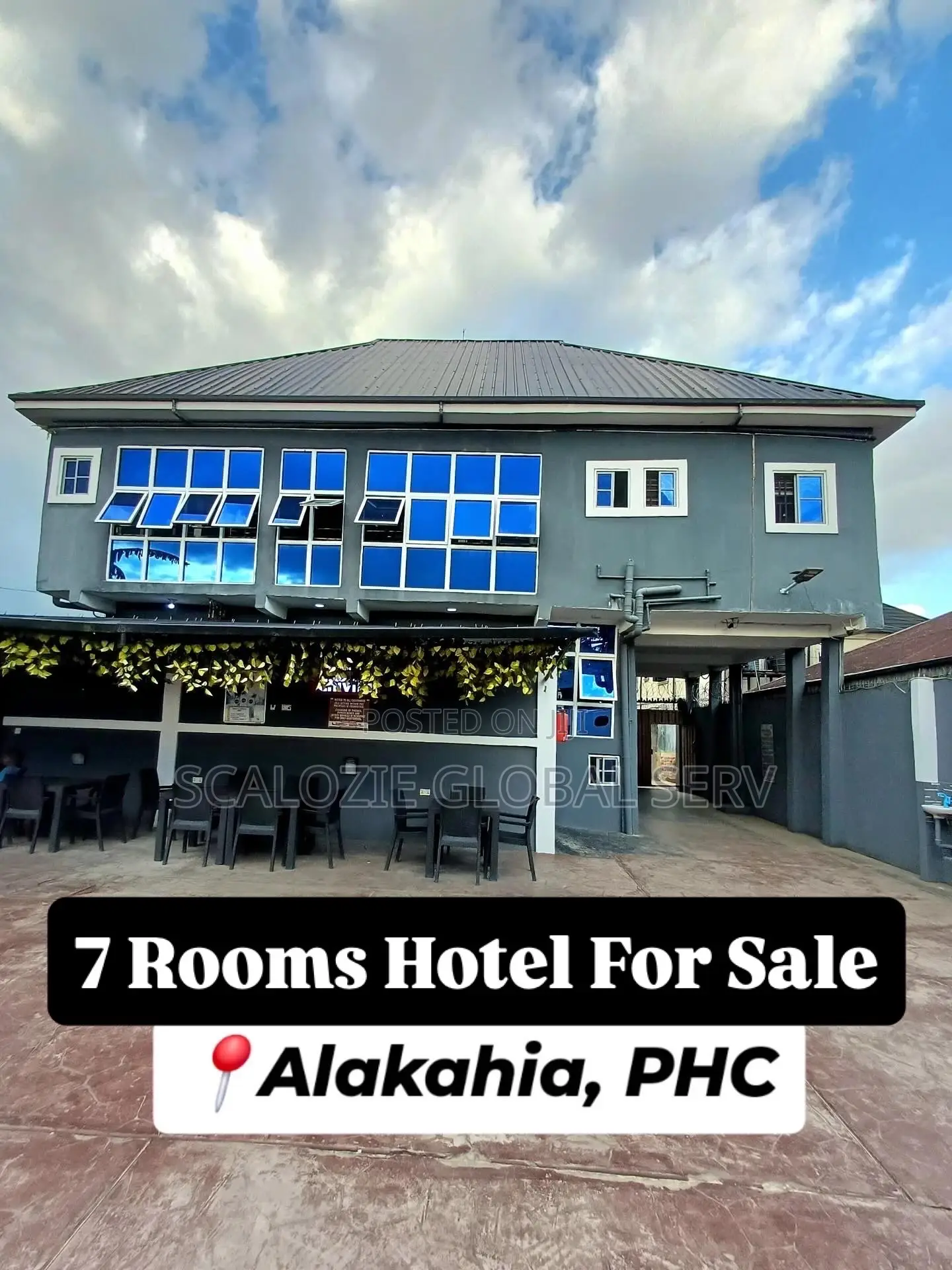 Furnished 7 Rooms Hotel With Outdoor Bars Vip Lounge in Port-Harcourt