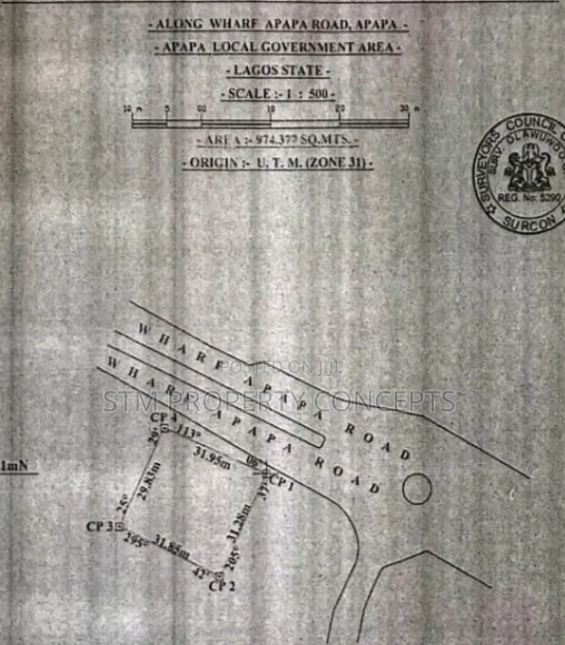 974sqm Of Land For Sale On Warf Road Apapa Lagos in Tin Can