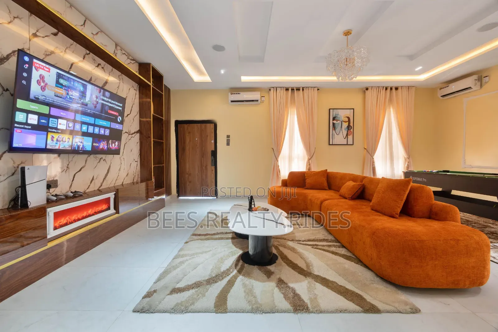 Tastefully Furnished 3 Bedroom With Ps5, Pool, Snooker Gym in Ikate