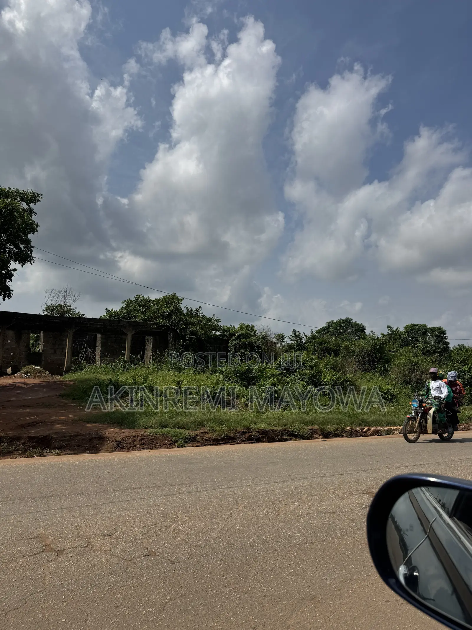 1 Acre of Land Fenceddirectly With 4 Shops in Ado-Odo/Ota