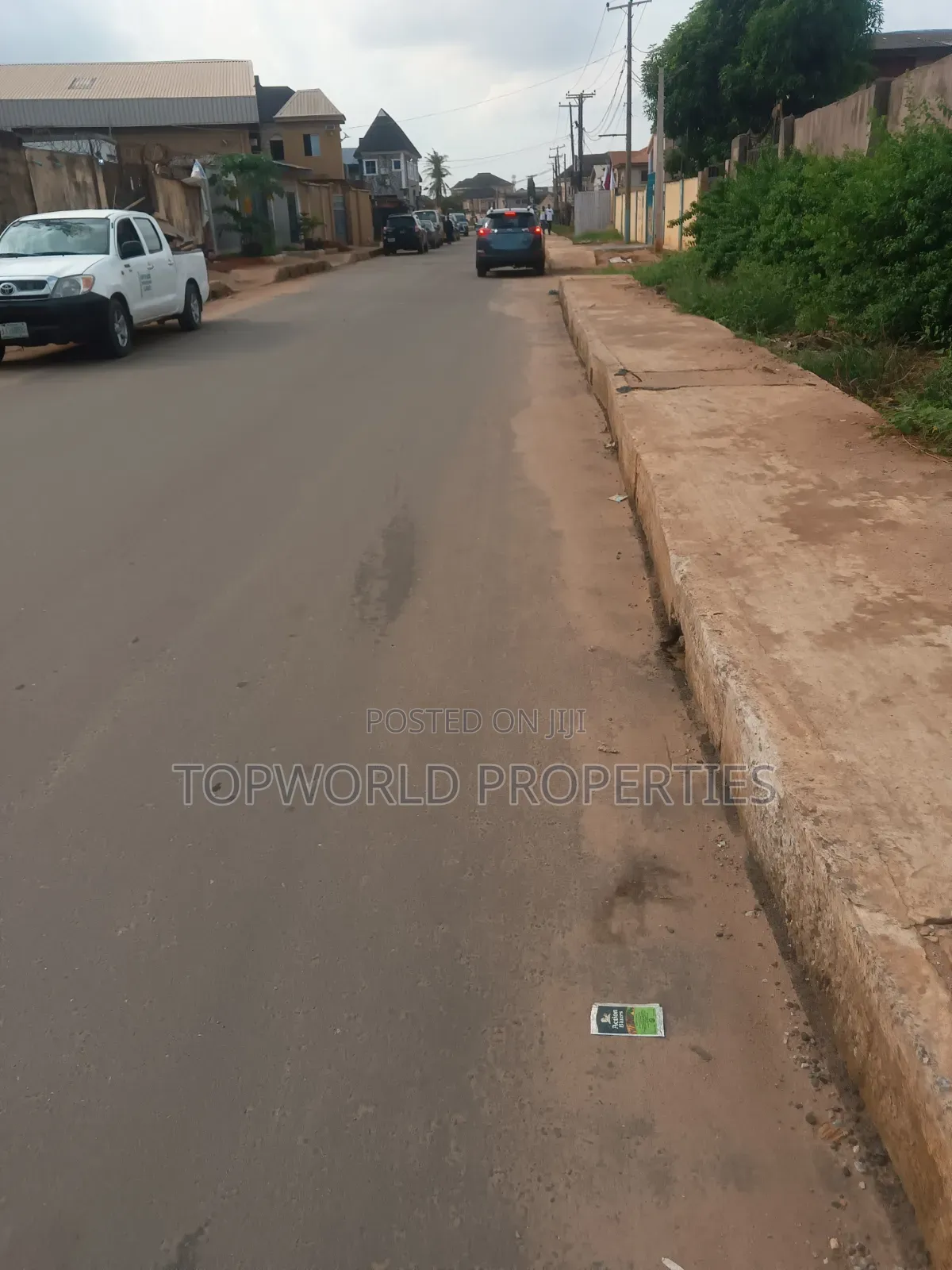 5 Plots Together Along Tarred Road at New Oko Oba Ifako Ijaiye in New Oko Oba