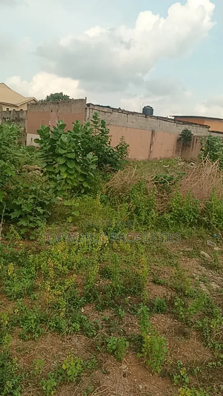 5 Plots Together Along Tarred Road at New Oko Oba Ifako Ijaiye in New Oko Oba