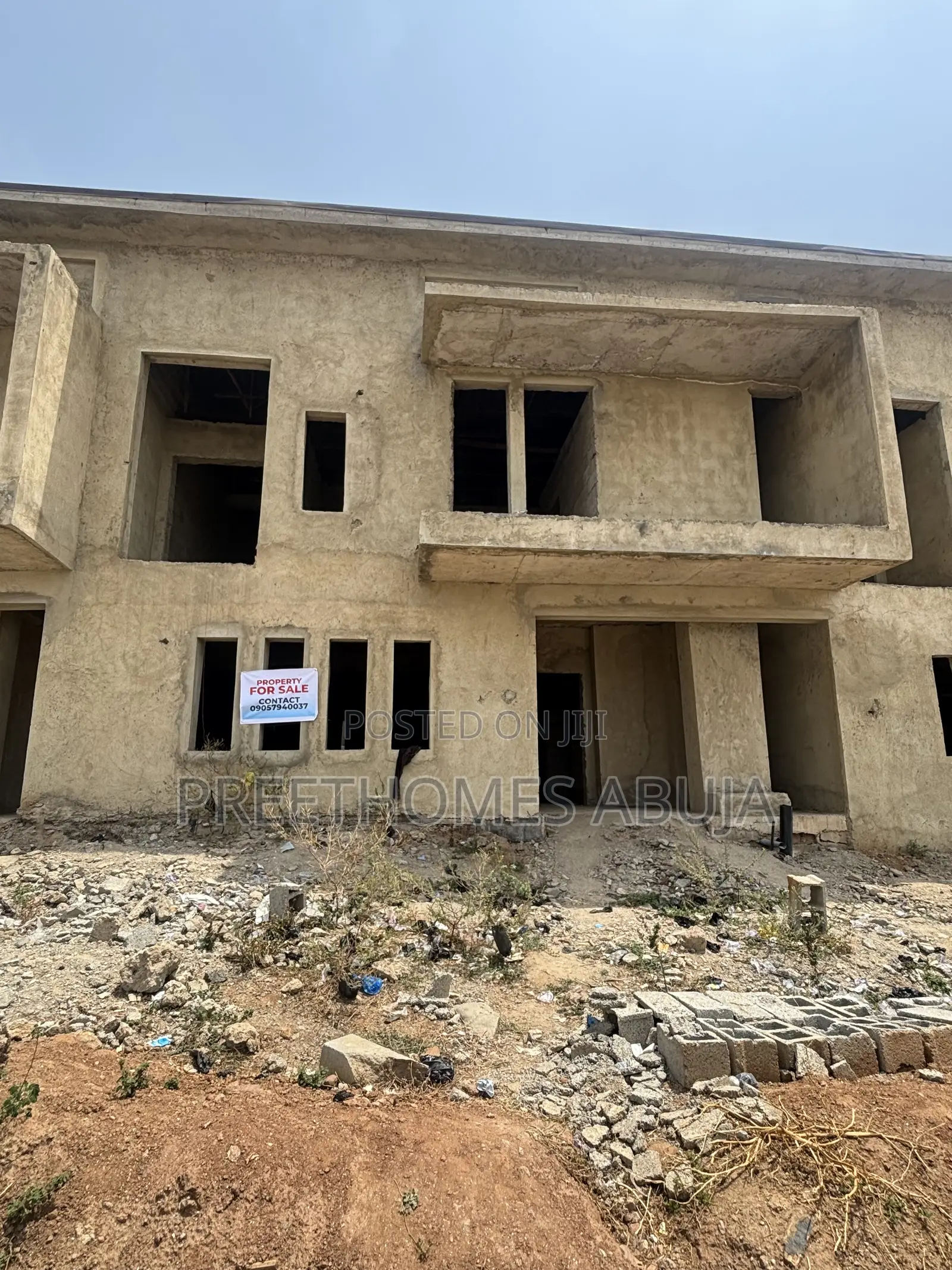 3 Bedrooms Terrace Duplex Carcass for Sale in Asokoro