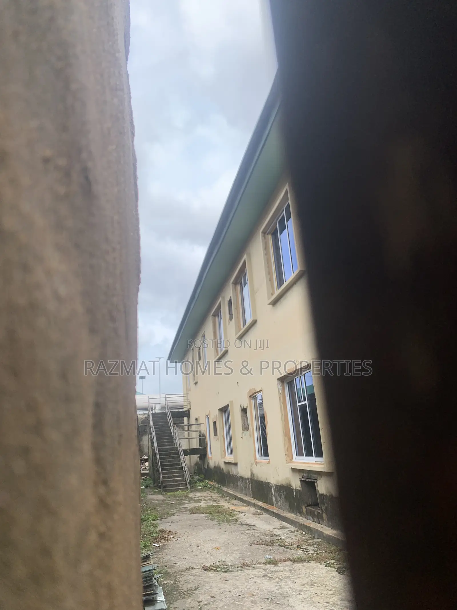 A Story Building on a Corner Piece of Land for Lease 80% Open Floor in Ojuelegba
