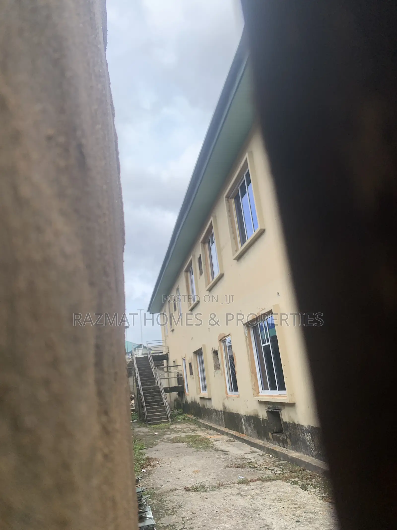 A Story Building on a Corner Piece of Land for Lease 80% Open Floor in Ojuelegba