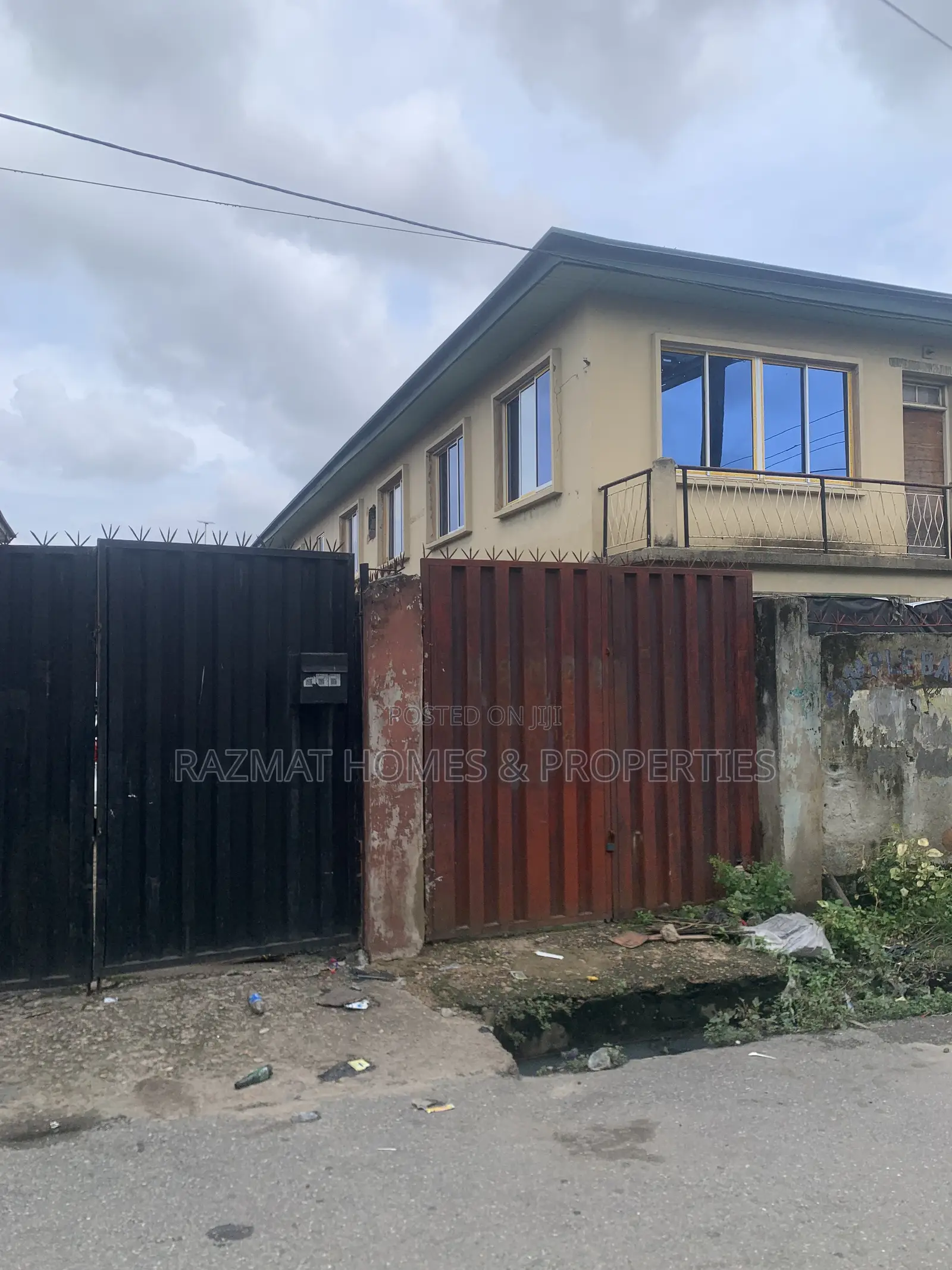 A Story Building on a Corner Piece of Land for Lease 80% Open Floor in Ojuelegba