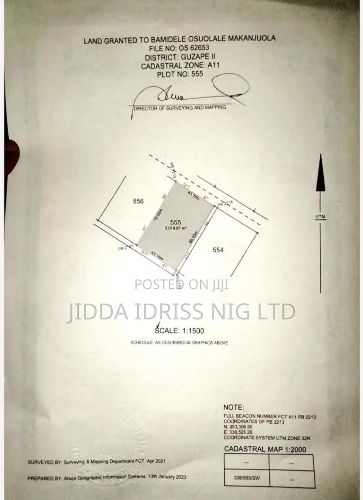 Guzape Ii Plot 555 Residential Plot For Sale in Guzape District