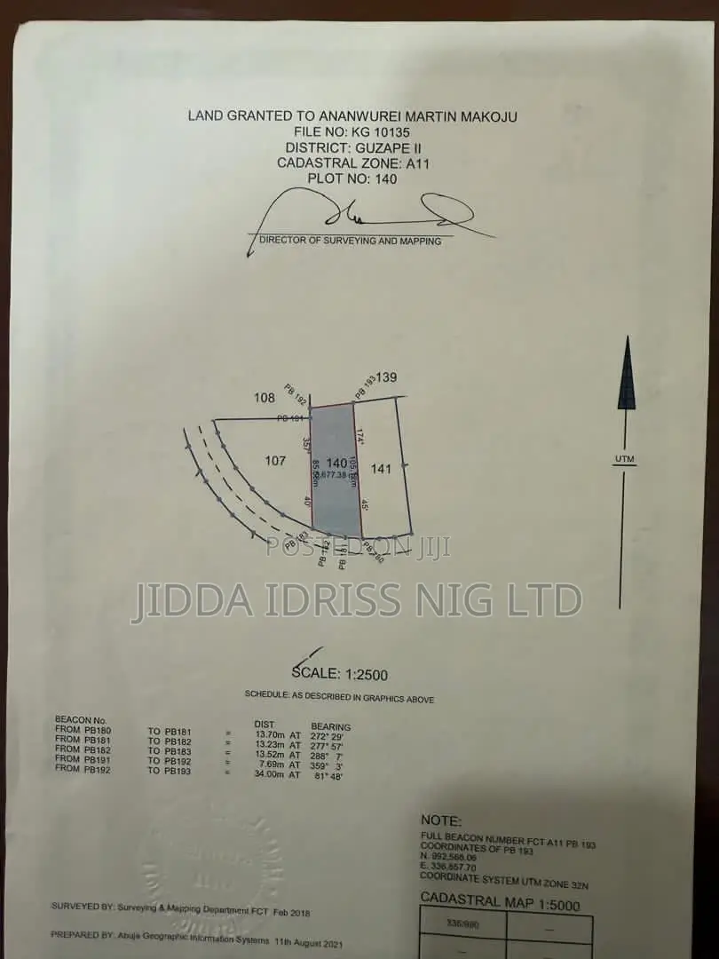 Investor’S Choice – Strategic Guzape 2 Plot 140 in Guzape District