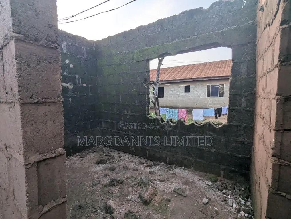 For Sale, Half Plot of Land + Uncompleted 5 Beds Bungalow, Off Igbe Ik in Ibeshe / Ikorodu