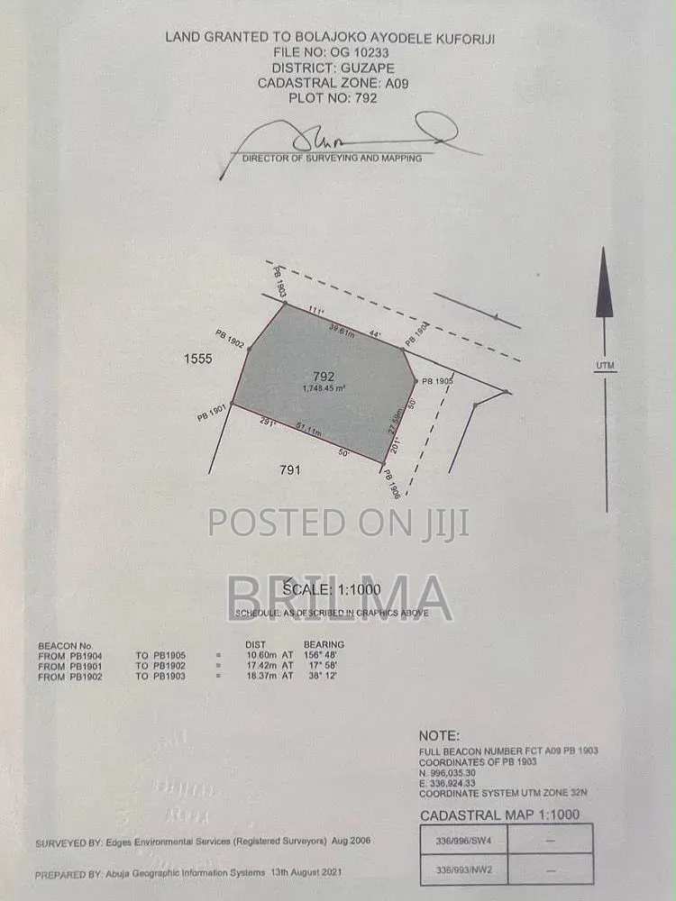 Residential Land in Guzape for Sale in Guzape District