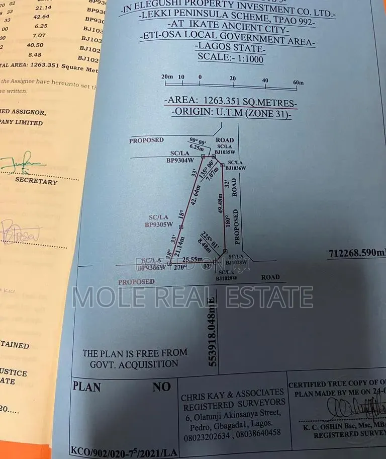 951sqm Joint Venture / Outright Nicon Town Estate Ikate Lagos in Lekki Phase 1
