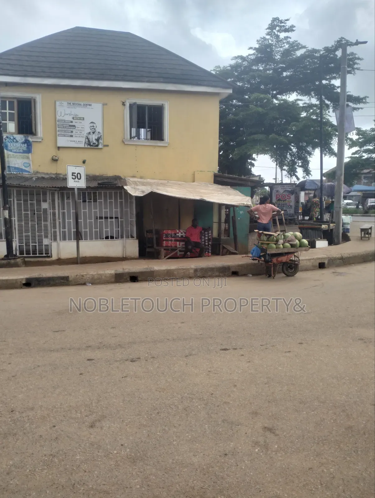 Commercial Land Along the Major Rd, With Shops at Akesan in Akesan