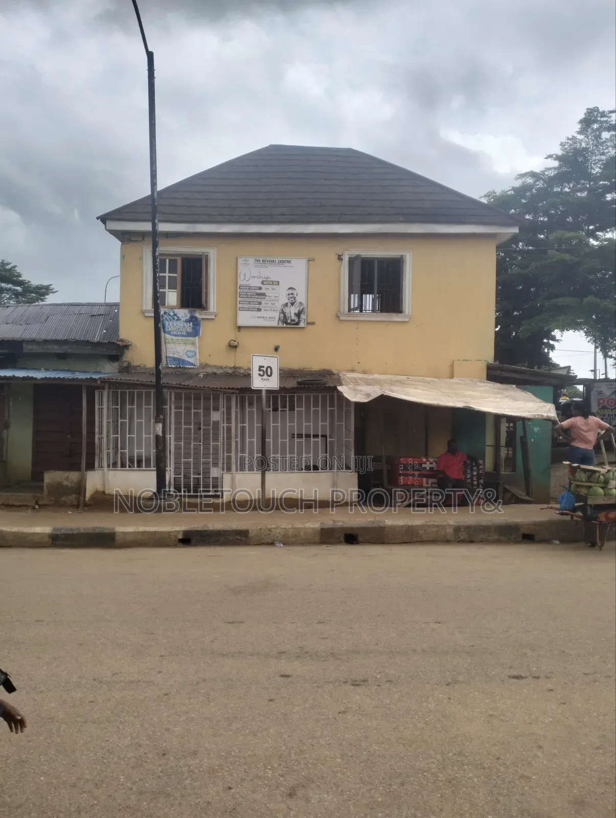 Commercial Land Along the Major Rd, With Shops at Akesan in Akesan