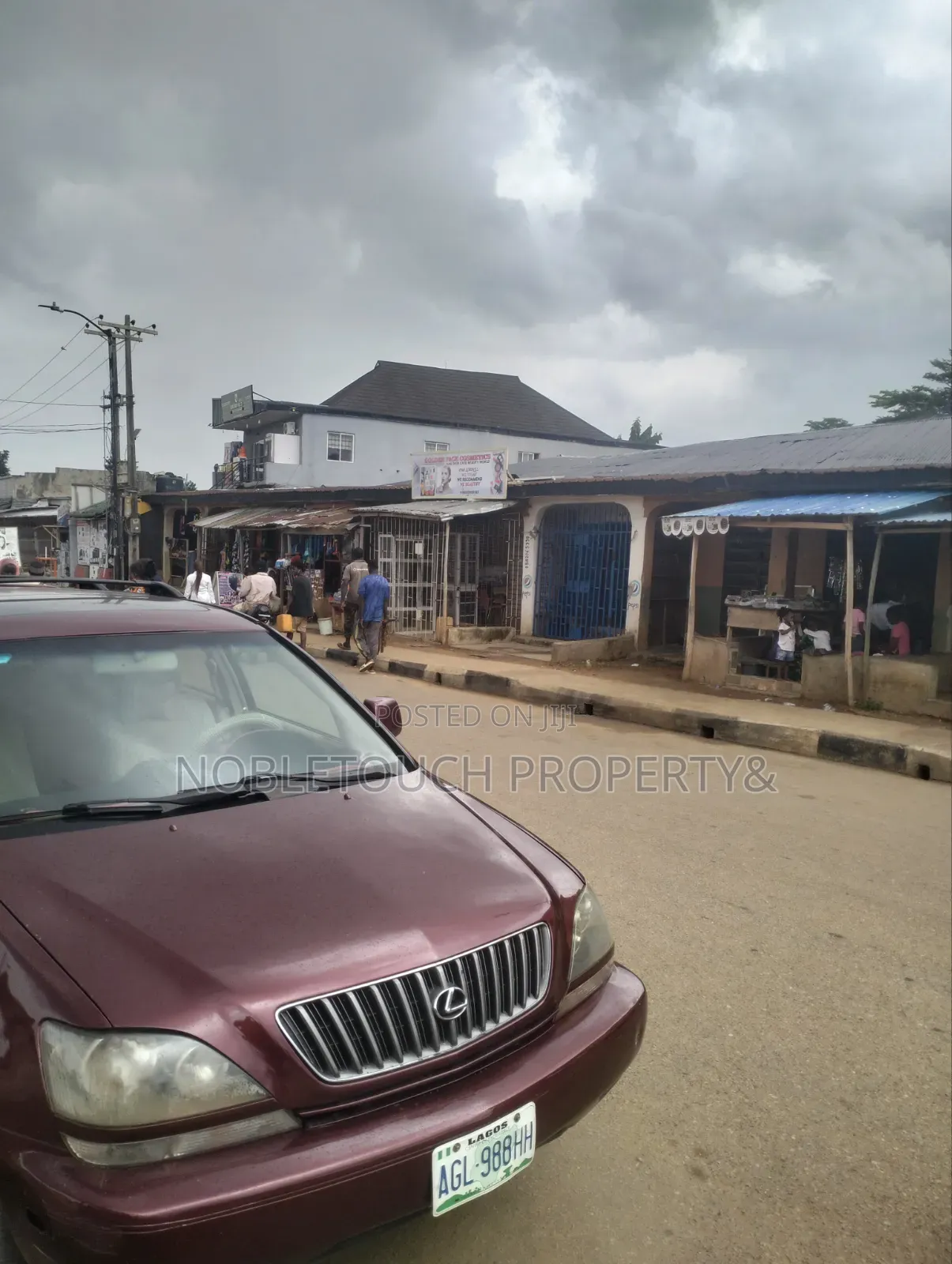 Commercial Land Along the Major Rd, With Shops at Akesan in Akesan