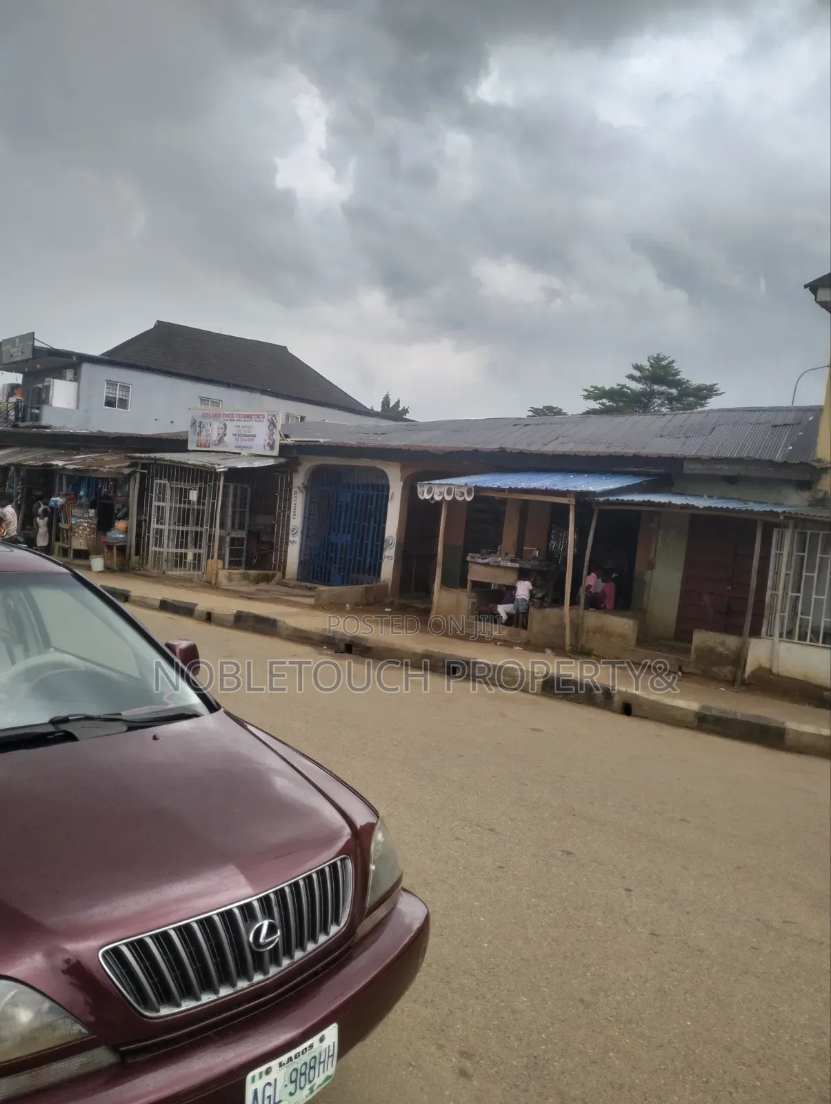 Commercial Land Along the Major Rd, With Shops at Akesan in Akesan