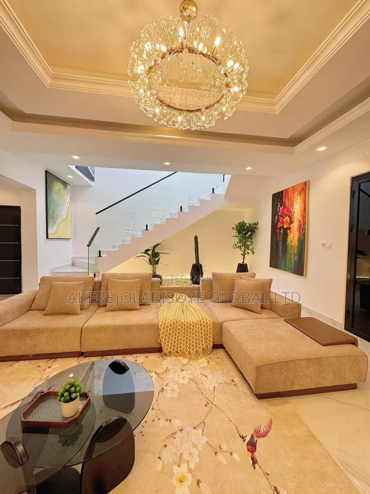 Furnished 3bdrm Townhouse / Terrace in In An Estate, Life Camp for rent in Life Camp