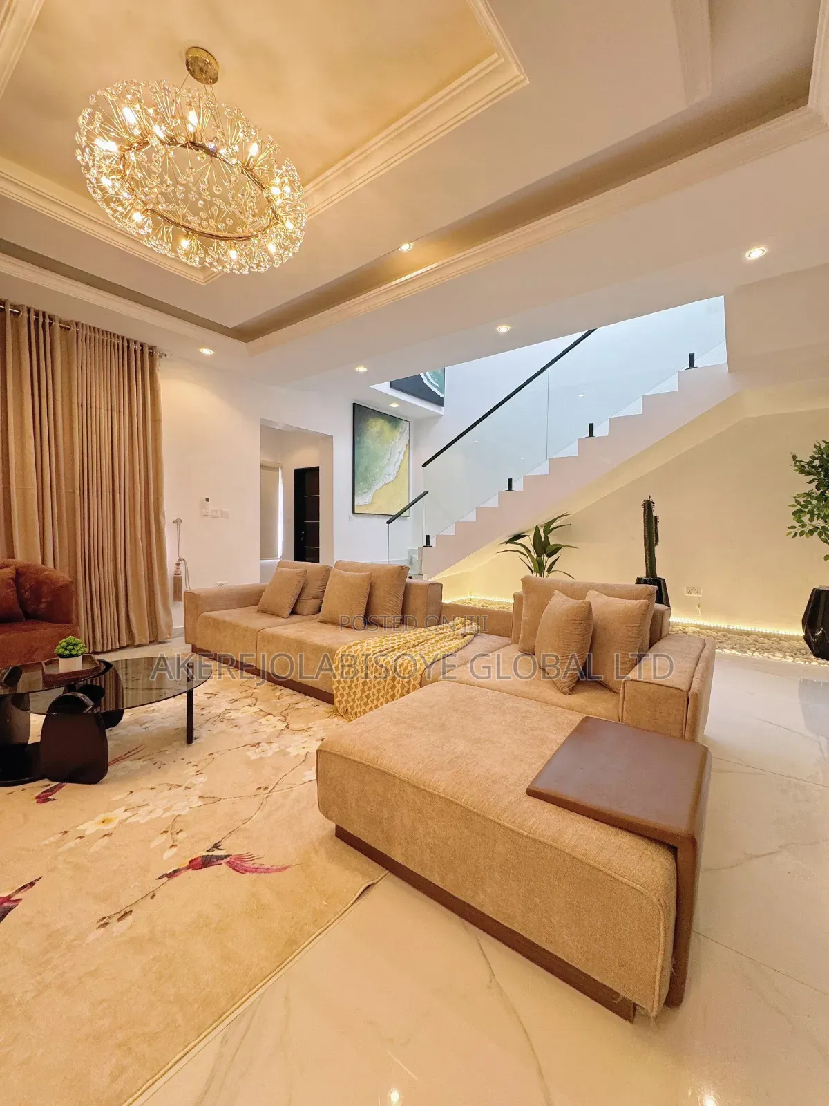 Furnished 3bdrm Townhouse / Terrace in In An Estate, Life Camp for rent in Life Camp