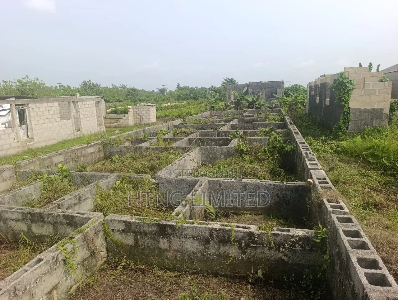 Half Plot of Land for Sale With Foundation on It in Igbogbo