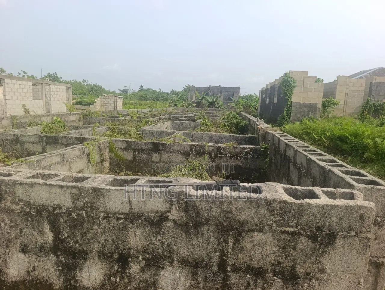 Half Plot of Land for Sale With Foundation on It in Igbogbo