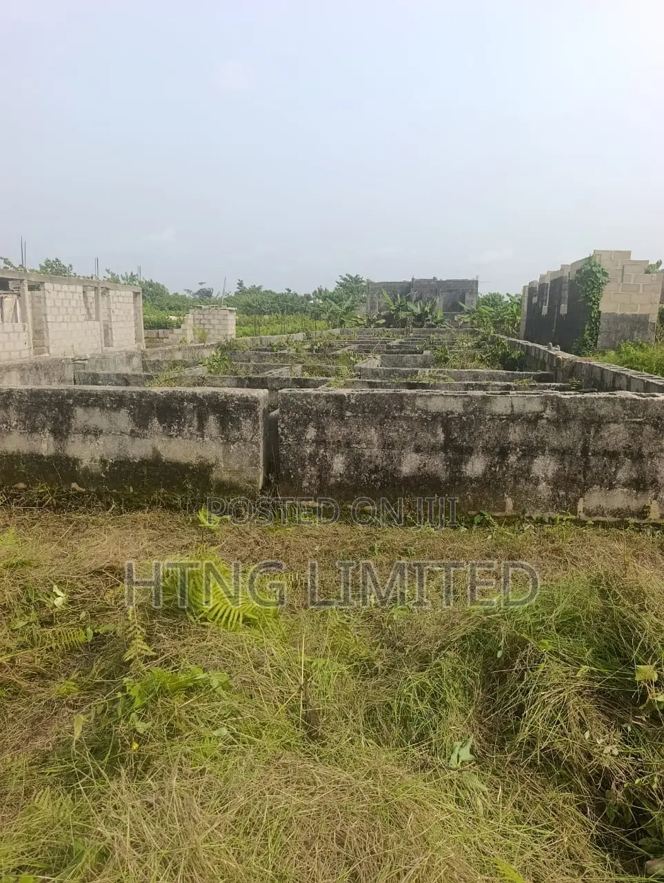 Half Plot of Land for Sale With Foundation on It in Igbogbo