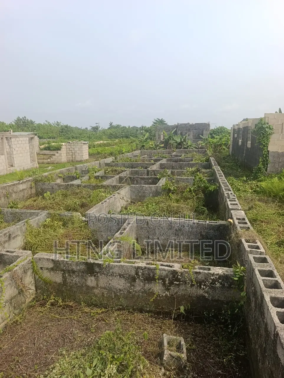 Half Plot of Land for Sale With Foundation on It in Igbogbo