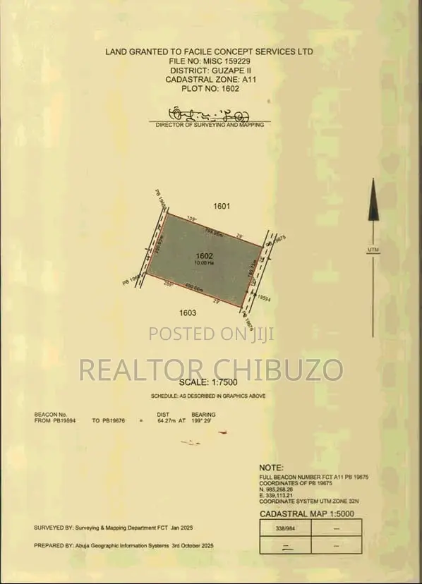 Massive 10.09 Hectares Prime Development Land in Guzape Ii in Guzape District