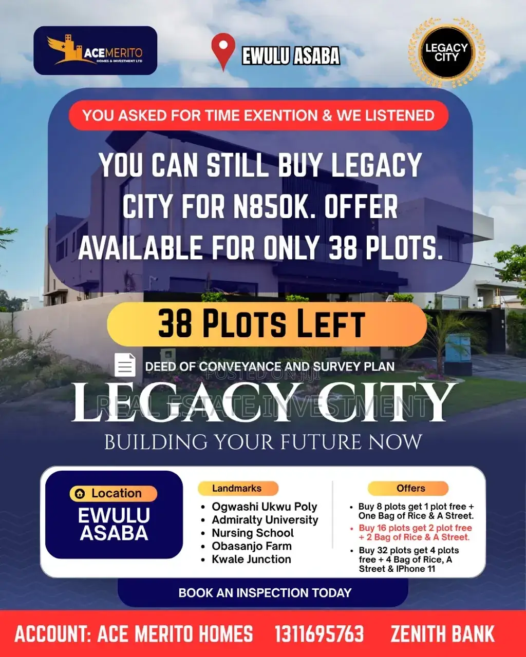 Legacy City Estate in Aniocha South