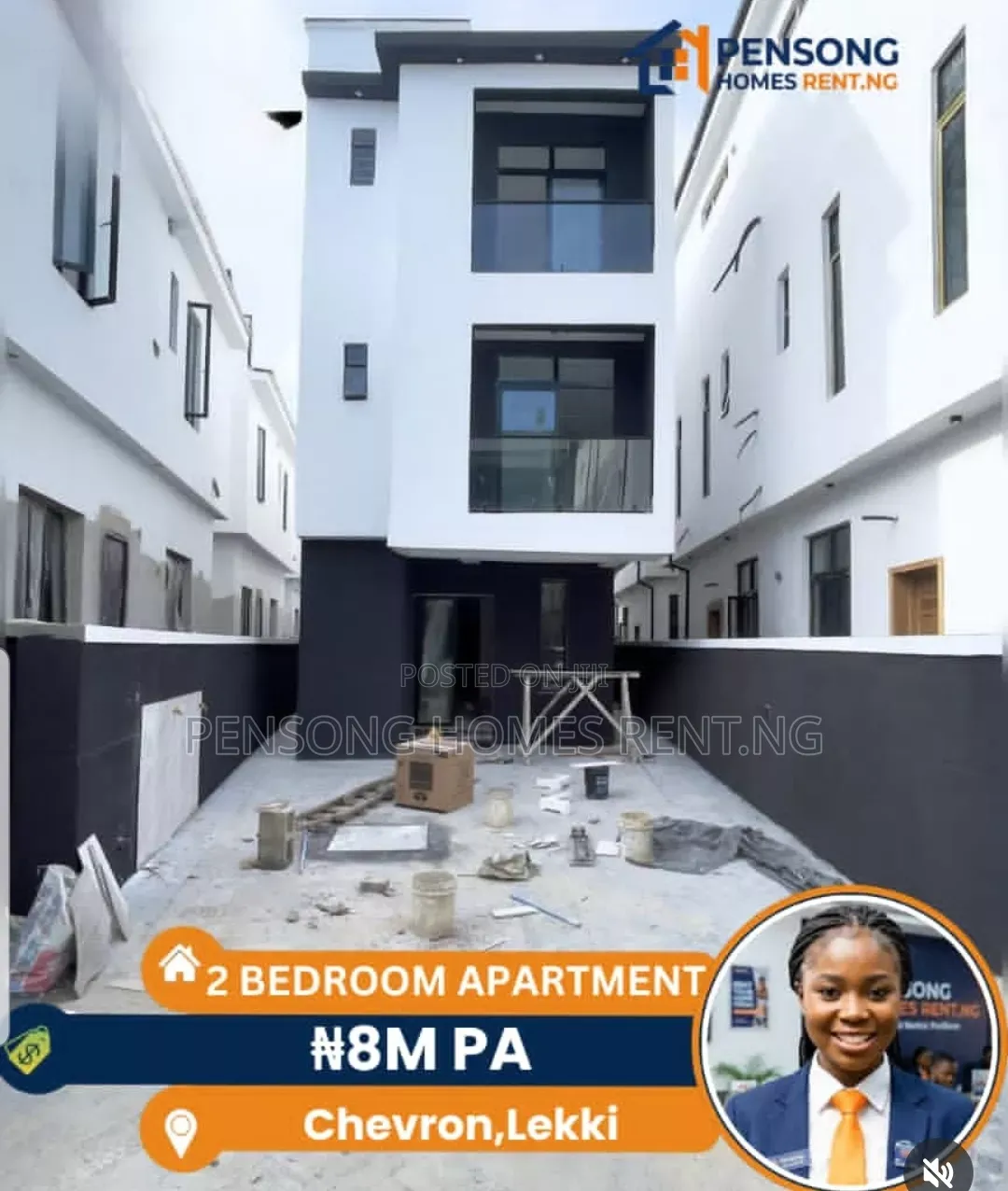 2bdrm Apartment in Chevron Toll Gate, Lekki Expressway for rent in Lekki Expressway