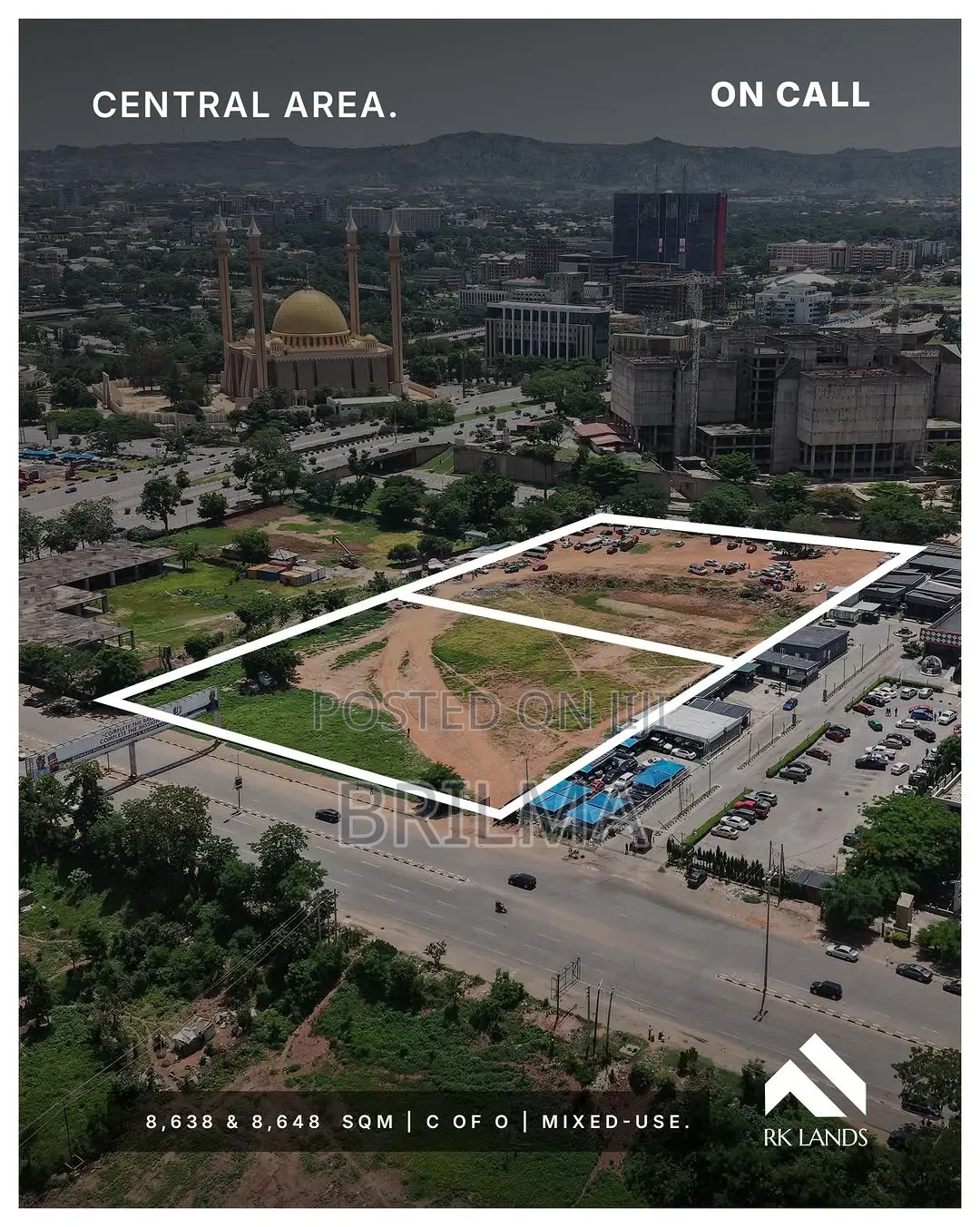 8,648 SQM 8,638 Land in Central Area for Sale in Maitama