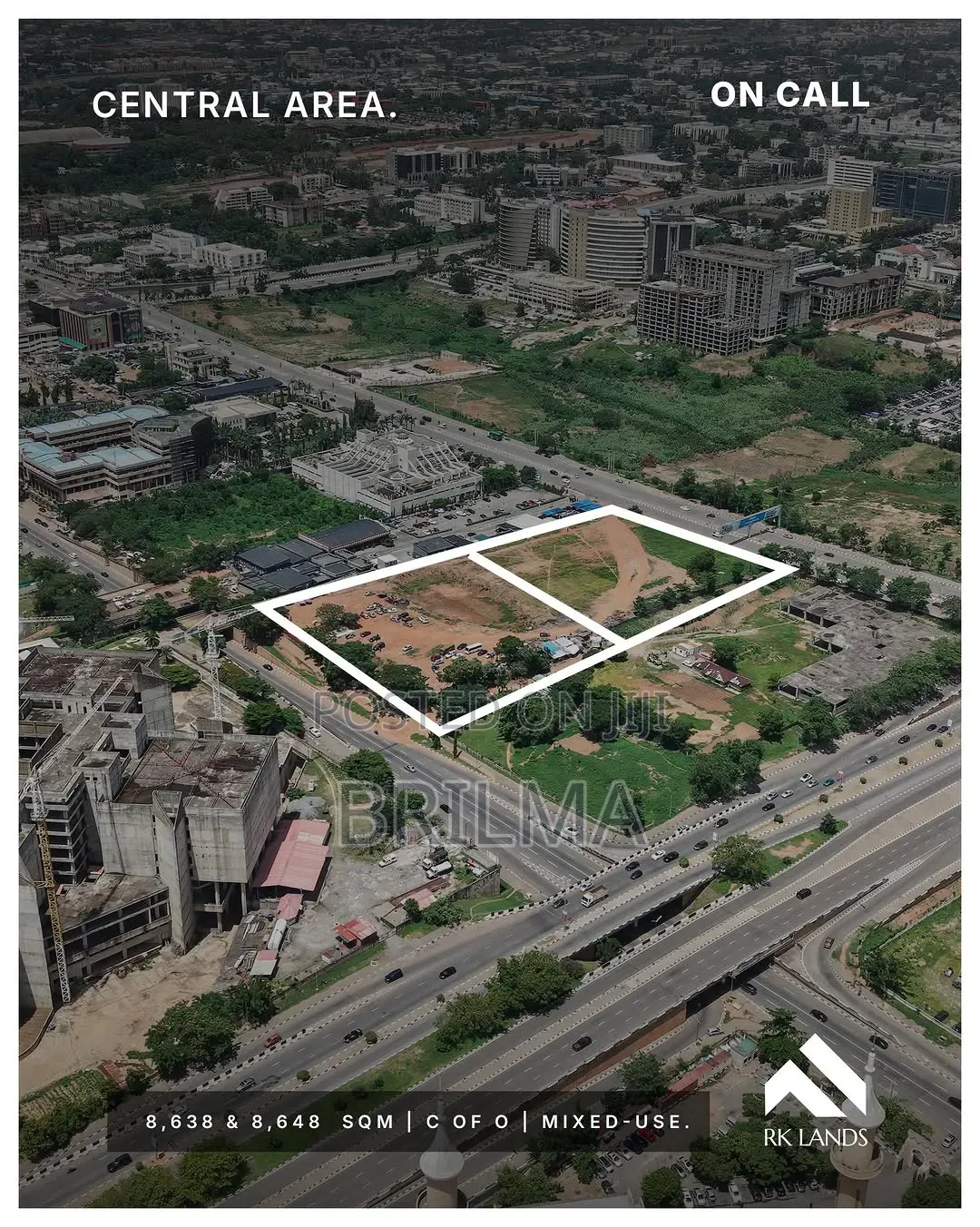 8,648 SQM 8,638 Land in Central Area for Sale in Maitama