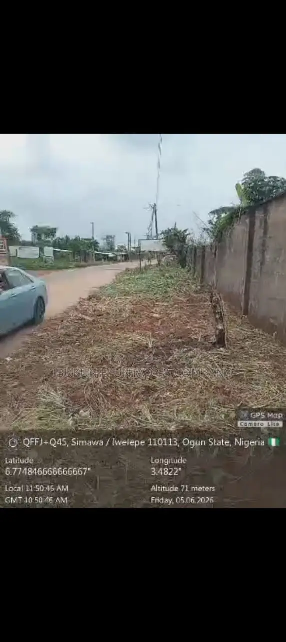 Land for Sale Directly on Shimawa Road in Shimawa